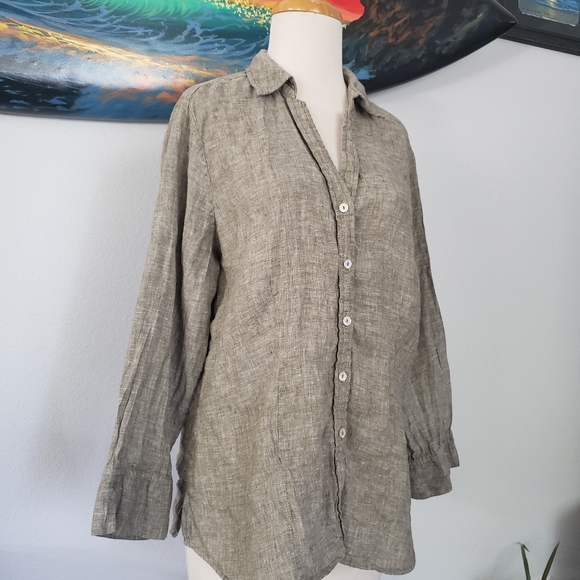 Linen Foxcroft nyc Button Down Shirt - Picture 2 of 15